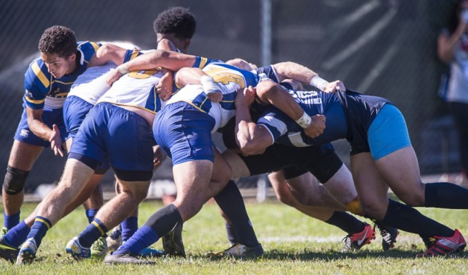 Scrum from past West Coast action. David Barpal.