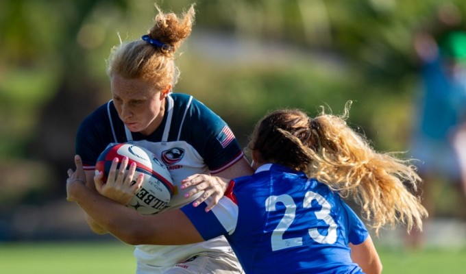 USA vs France from the 2019 Super Series. This could be a regular occurance, only with fans. David Barpal photo.