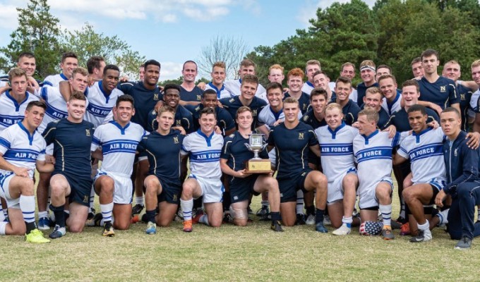 Air Force and Navy from the 2019 Lt. Col. Shea Cup game. Colleen McCloskey photo.