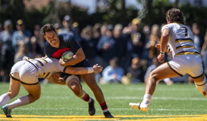 Saint Mary's and Cal faced off March 26, with Cal emerging 31-24 winners. David Barpal photo.