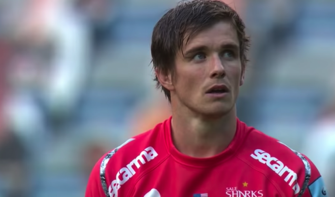 AJ MacGinty lines up one of his five successful penalty kick attemps. Screenshot from Youtube Highlights.