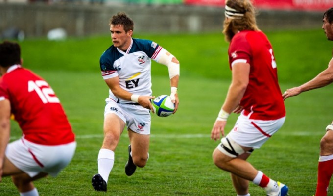 AJ MacGinty in action against Canada. David Barpal photo.
