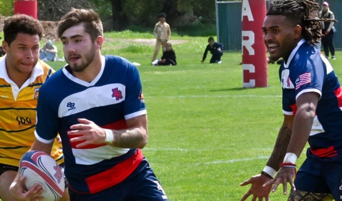 Haydn Williams finds some room for ARC vs San Jose State. Next up U. San Diego. Photo Chase Swithenbank.