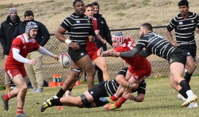 Lindenwood beat Arkansas State (in red) a month ago. Richard Carvell photo.