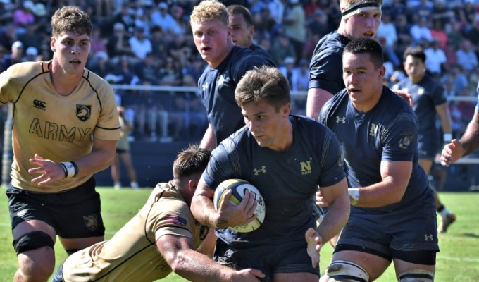 Navy and Army played in front of a massive crowd in Annapolis. Photo David Hughes.