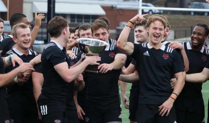 Arkansas State players celebrate. Photo Calder Cahill.