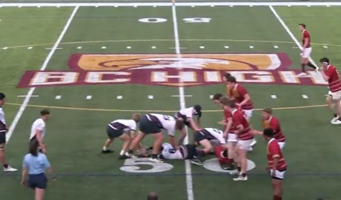BC High vs Belmont from earlier in the season. Screengrabbed from YouTube.