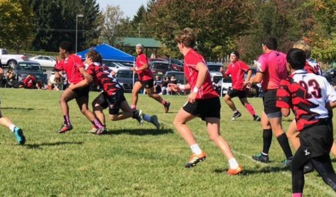 Berks County players had their own intra-squad series to get ready for the weekend. Andy Goff photo.