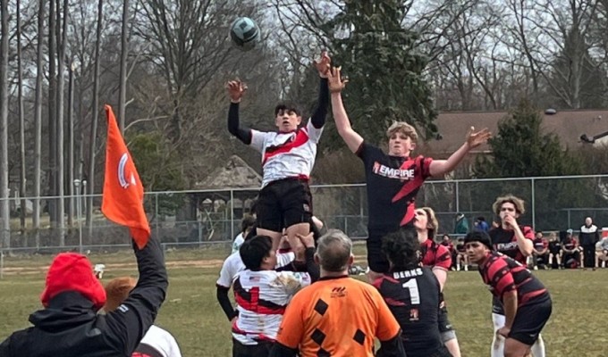 Morris and Berks at the lineout.