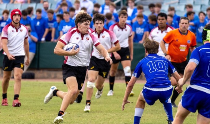 Action from Wednesdays Louisiana HS Rugby final between Brother Martin and Jesuit New Orleans.
