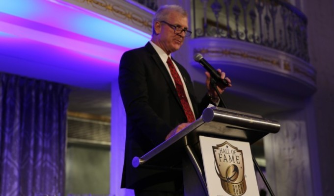 Brian Vizard at the recent 2024 US Rugby Hall of Fame event.