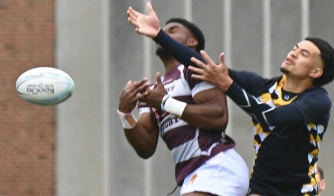 This is Brown vs AIC from last year. @CoolRugbyPhotos.