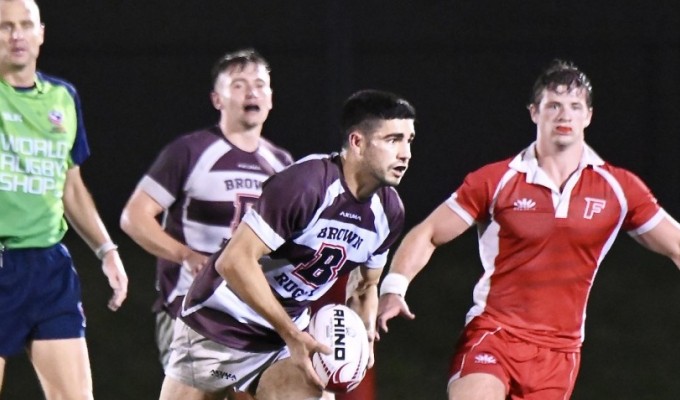 Brown vs Fairfield. @CoolRugbyPhotos.