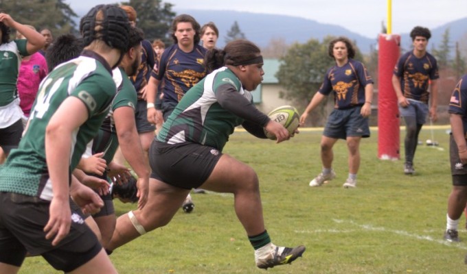 Eastside forwards sealed the game against Budd Bay. Photo Eastside Rugby.