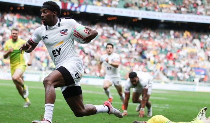Carlin Isles loves to score against Australia. Mike Lee KLC fotos for World Rugby.