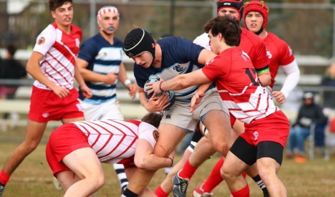 CBA in blue vs Fairfield Prep in red. Photo Larry Levanti. 