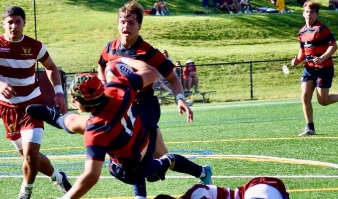 Charlotte Cardinals vs San Mateo Wolverines. Photo Charlotte Cardinals Rugby.