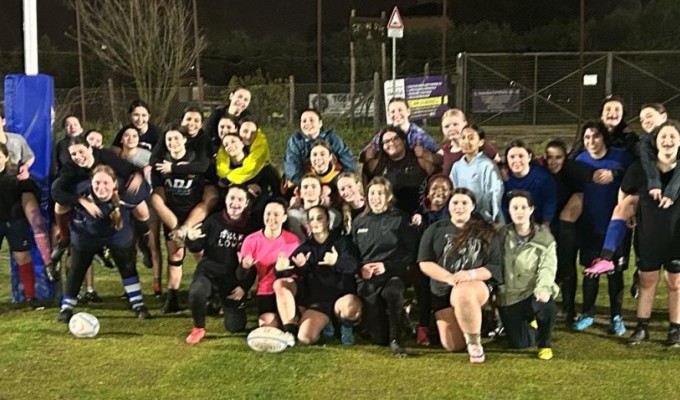 The City Honors Girls after their first training session.