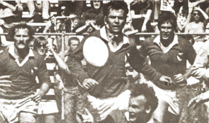 Clarence Culpepper in support while playing for the USA Cougars, a team he captained. Photo Rugby Magazine.