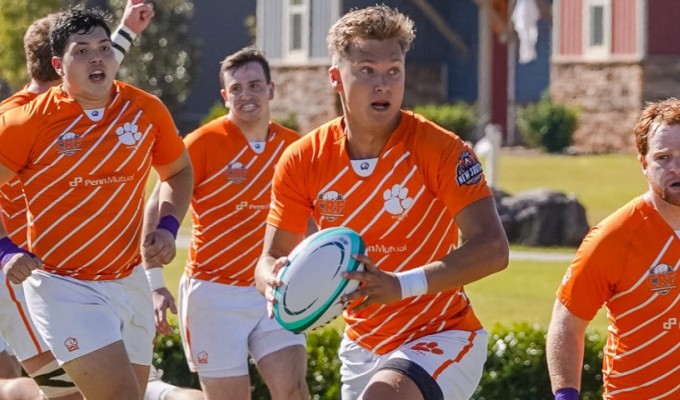 Clemson inches up. Photo Clemson Rugby.