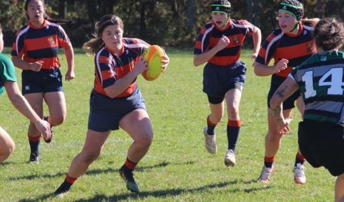 Coast Guard was very close to winning their conference. Photo USCGA Women's Rugby.
