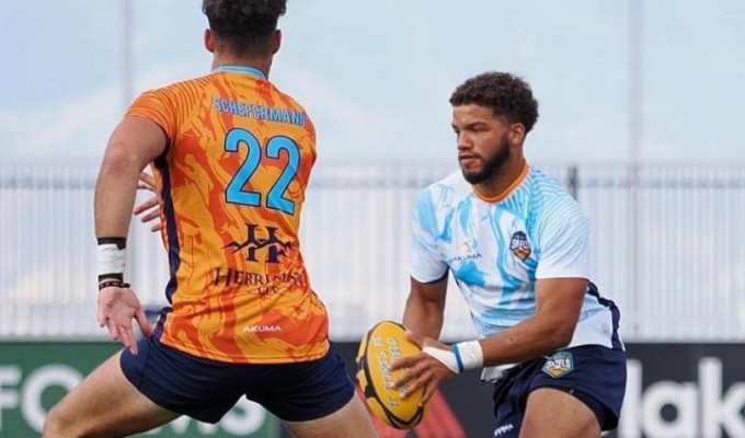 Nate Curtis for Peaks. Photo Collegiate Rugby Shield.