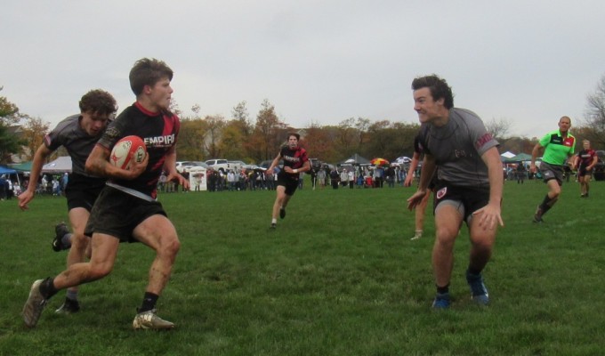 Conestoga won the Rugby PA U15s in 2021 and were 2nd in 7s in the fall. Photo Alex Goff.