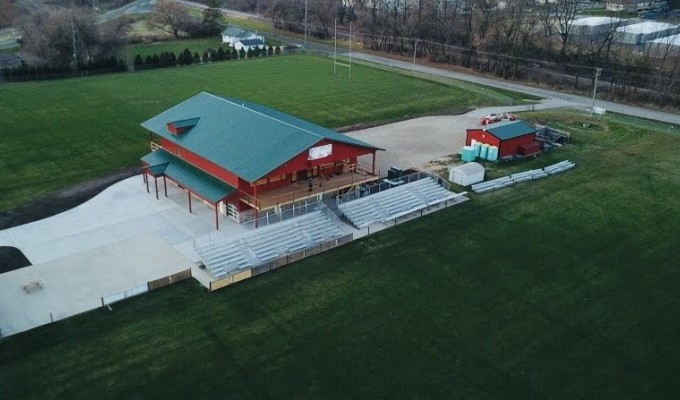 The final product sits between the two main fields in Cottage Grove.