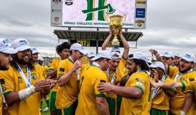 Cal Poly Humboldt celebrates. Olly Laseinde photo.