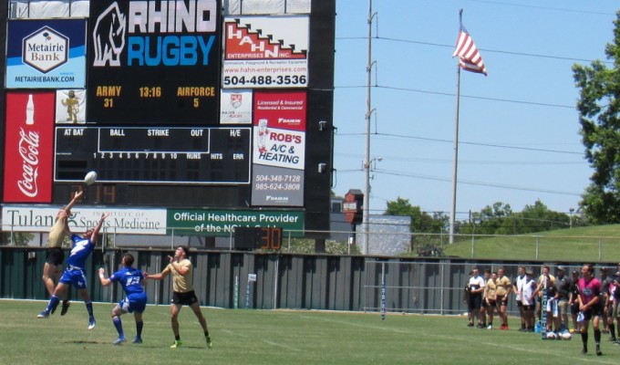 Army vs Air Force during the 2021 tournament, the first in New Orleans. Alex Goff photo.