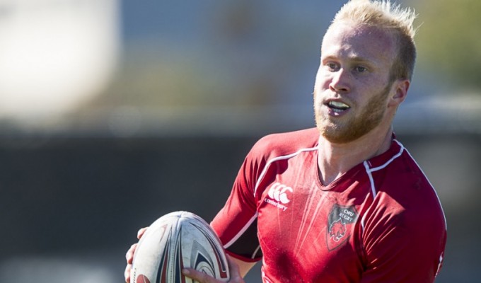 Two tries from Cole Zarcone as CWU beats Army. David Barpal photo.