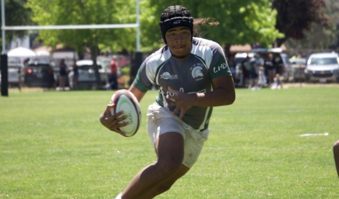 Siane Manoa for De Ła Salle (photo from last season). Photo Matt Johns.