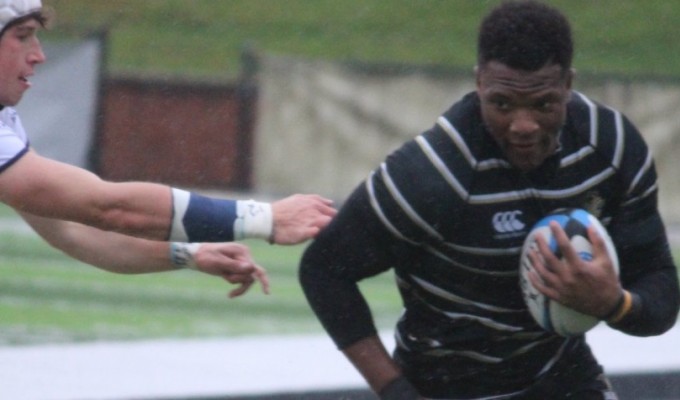 As a ballcarrier, leader, lineout organizer, and scrummager, Albert is at the top of his class. Photo Lindenwood Rugby.