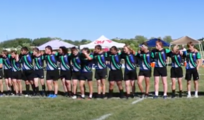 Eagan boys wait for their medals.