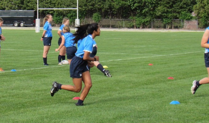 EIRA Girls training in Indiana last summer. That camp led to this year's tour of Ireland. Alex Goff photo.