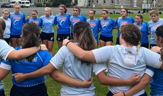 Eagle Impact Rugby Academy is taking a U18 group and a U16 group of girls to Ireland. Photo EIRA.