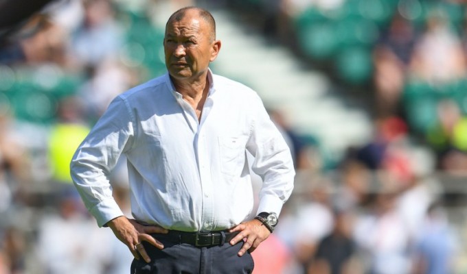 Eddie Jones surveys the scene. Photo Ian Muir.