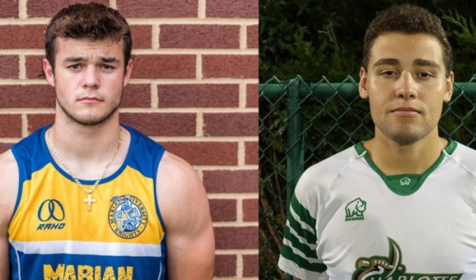 Eric Reed, left, of Marian, and Avery Gottlob, right, of UNC-Charlotte, made impacts this week.