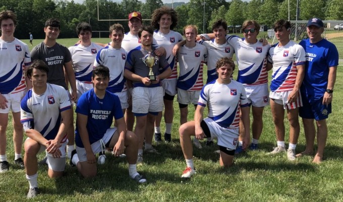 The Fairfield team with their trophy.