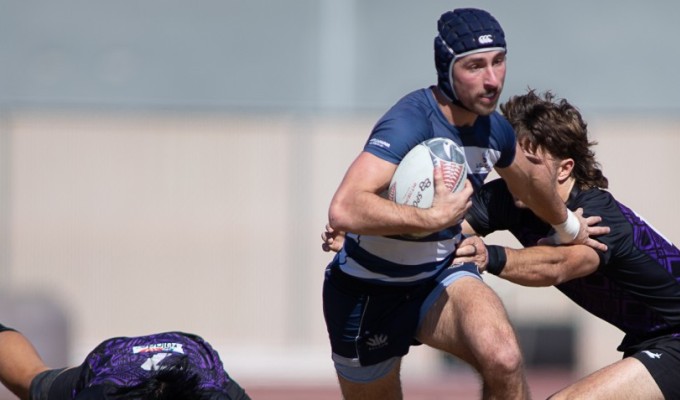 Eli Ashmann scored four tries in a losing cause for WWU. Photo J. Dalton Photography.