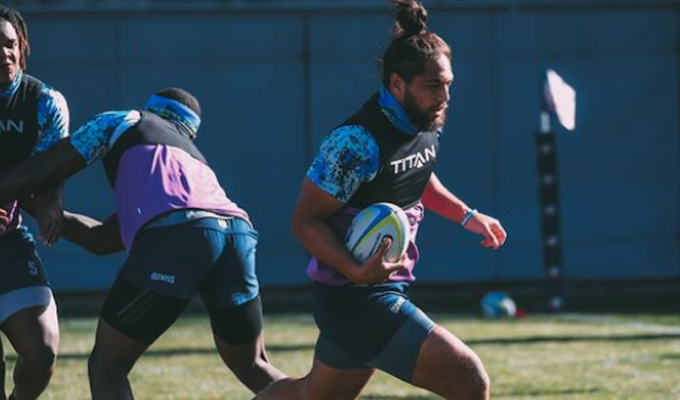 Players working out at the RugbyTown Crossover Academy.