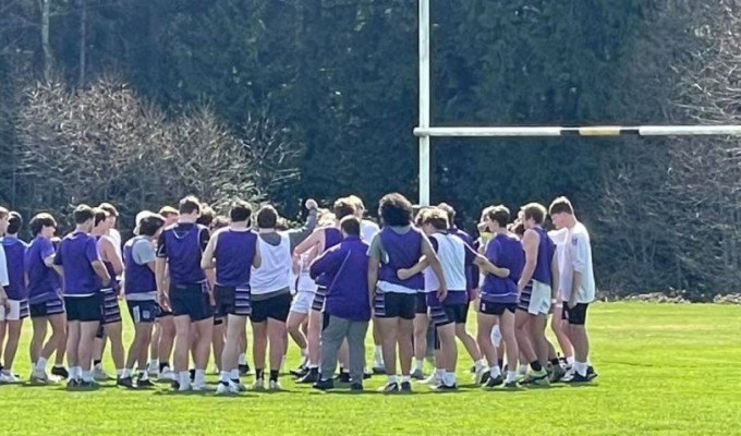 Gonzaga trained at Shawnigan lake School before playing on Friday.