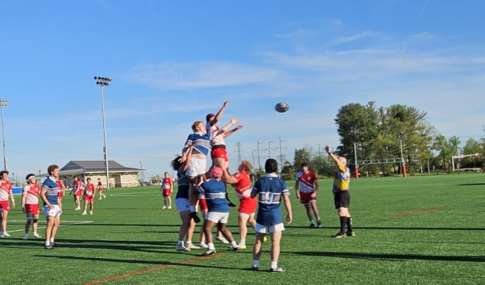 Lineout time for SLUH vs Fairfield Prep.