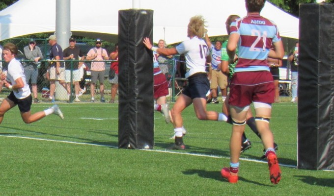 The key second try for Herriman against Xavier. Alex Goff photo.