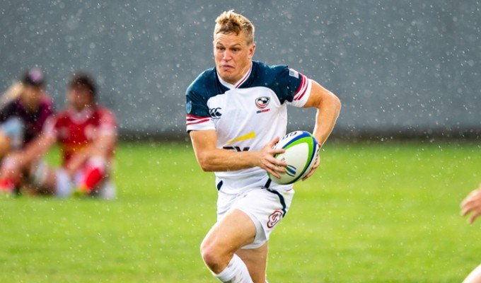 Will Hooley returns at fullback for the USA. David Barpal photo.