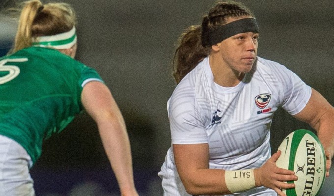 Hope Rogers vs Ireland in 2021. Ian Muir photo.