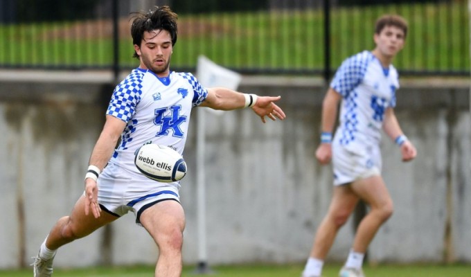 Kentucky flyhalf Jack Phillips. Broadgauge Media.