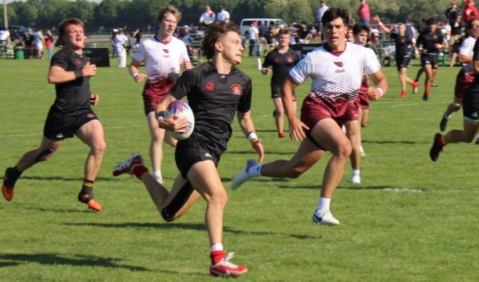 Jesuit Sacramento (seen here vs Greenwich in the 2023 HS National Championships) returns to the field. Alex Goff photo.