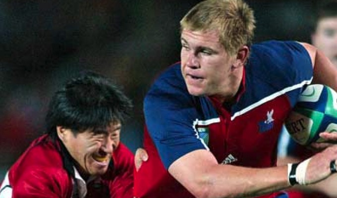 Schubert had a massive game against Japan in 2003. Photo Getty Images for Rugby World Cup.