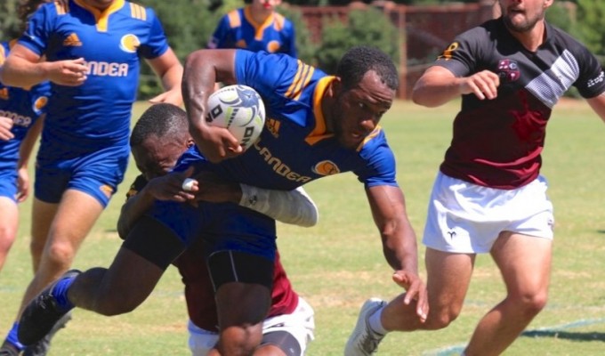 Lander University rugby in action. Hannah Davidson photo for Lander Athletics.